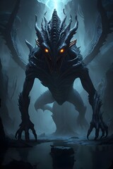 Cosmic Colossus Unveiling the Alien Behemoth (Generative AI)




