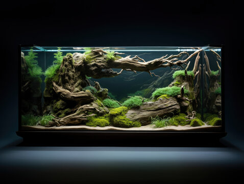 Beautiful Fish Aquarium Design, Underwater Landscape