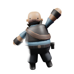 3d render of a robot