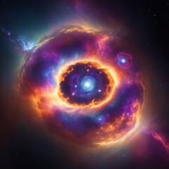 Obraz premium Supernova Nova Event Cosmic Blast Celestial Flare Galactic Explosion Nova Explosion Supernova Event Cosmic Nova