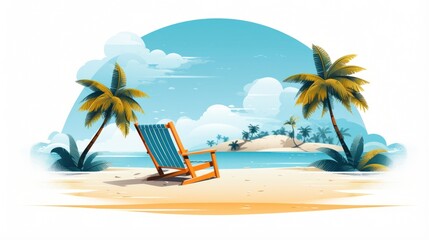 Obraz premium Design template for beach vacation