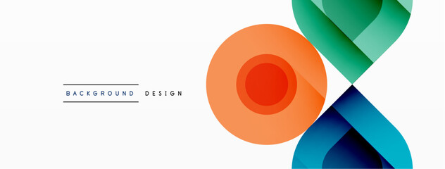 Enigmatic Circles - Captivating Vector Geometric Background, Unveiling the Mesmerizing Composition of Intriguing Circle Elements