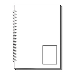 notebook line vector illustration