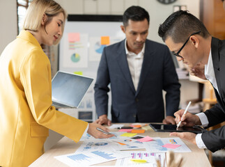 Group asia business people of business people in the company's meeting room. 