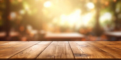 wooden table with background