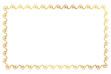 simple seamless vector gold golden rectangle hand draw sketch floral border

