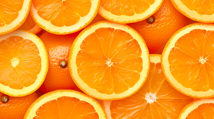 オレンジの輪切りの背景画像