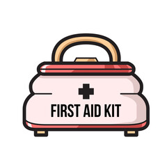 First Aid Kit Container Clipart