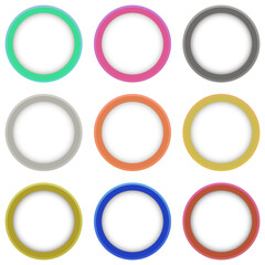 Set of vector colorful banners. Abstract vector shapes for design. Banners with sample text.