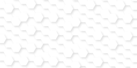 Seamless background with White Hexagonal Background. Luxury White Pattern. Vector Illustration. 3D Futuristic abstract honeycomb mosaic white background. geometric mesh cell texture.