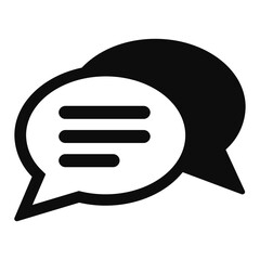 bubble chat Icon Illustration