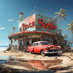 welcome to city sign beach