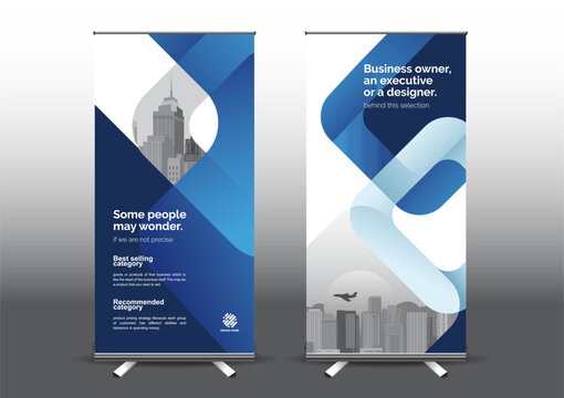 RollUp template vector illustration, Designed for style applied to the expo. Publicity banners, business model vertical.	