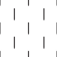 Digital png illustration of black pencil silhouettes repeated on transparent background