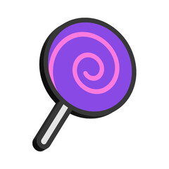 3D Illustration of Lollipop Isolated on White Background
