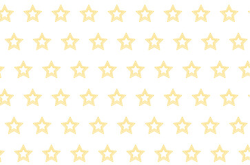 Digital png illustration of yellow stars on transparent background