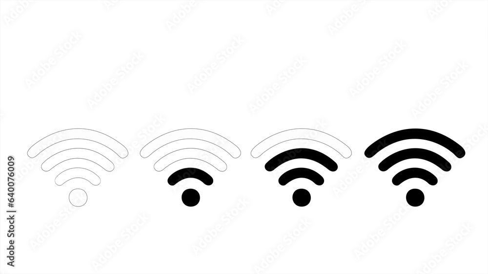 Poster wifi icon. wifi wireless internet signal icon.wifi point icon on white background