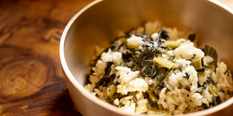 Seasoned Thistle with Rice, Rice with Seasoned Vegetables