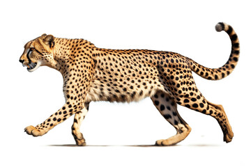 Cheetah isolate on white background