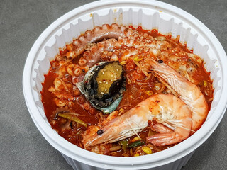 Braised Spicy Seafood,Braised Spicy Seafood and Octopus 