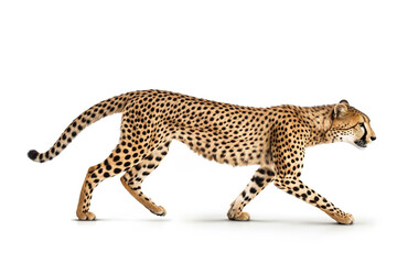 Obraz premium Cheetah isolate on white background