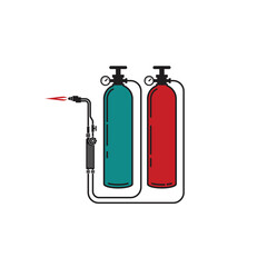 illustration of weld carbide, vector art.