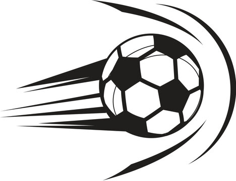 Football strike on Goal Post - Illustration