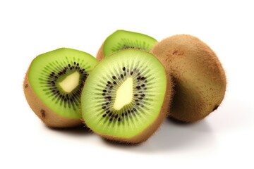Fototapeta premium kiwis fruit isolated on white background