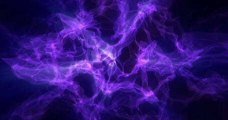 Obraz na płótnie Canvas Abstract purple energy magical waves glowing background