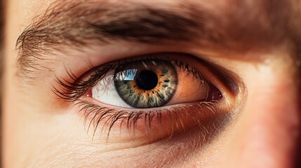 Obraz premium Vision correction concept. Close-up photo of a male eye