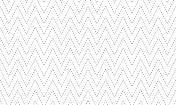 Minimal zig zag geometric seamless pattern grey lines. Vector Repeating Texture.