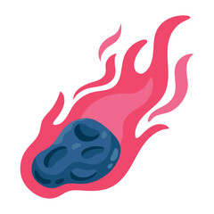 falling space comet icon © Gstudio