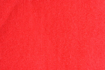 close up texture of red wool textile, christmas decoration design