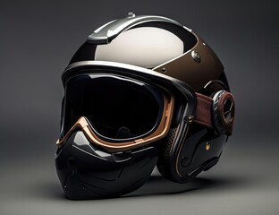 The biker helmet