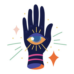 esoteric hand mystical icon