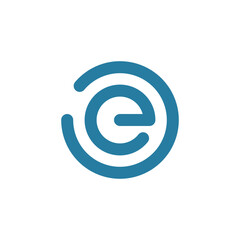 Monogram design vector logo. Monogram initial letter mark E logo design. Monogram design vector logo. Monogram initial letter mark E logo design simple E monogram