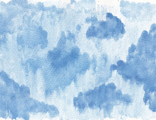 Abstract blue watercolor background. aquarelle brush stroke texture backdrop.