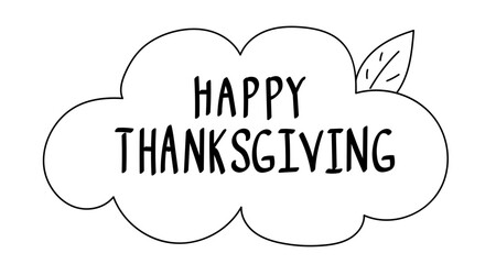 happy thanksgiving word