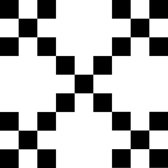 black and white square pattern