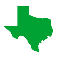 USA Texas map icon. Vector.