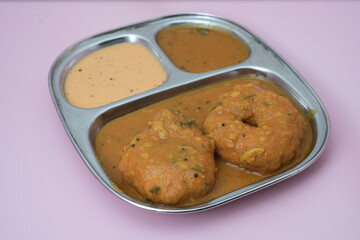 Sambar Vada  curry vadai