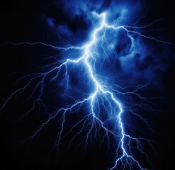 Lightning on a dark background