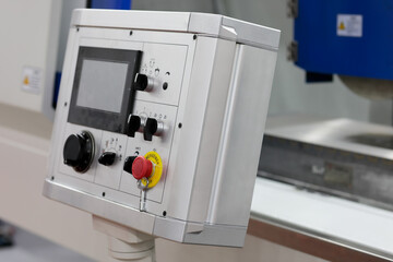 CNC control console of surface grinder machine