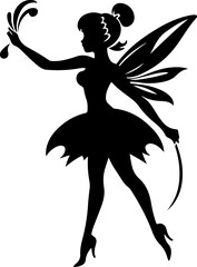 Fairy SVG, Angel SVG, Tooth Fairy SVG, Fairy Godmother svg, Fairy Cake Topper svg, Fairy Door Laser svg, Laser Fairy svg, Black Fairy svg