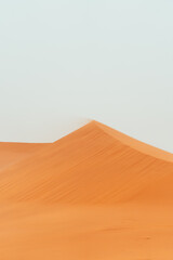 Fototapeta na wymiar Sahara Desert Textures on a cloudy day in Merzouga, Morocco