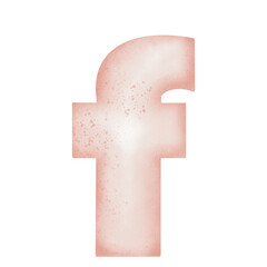 A-Z alphabets pink watercolor