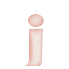 A-Z alphabets pink watercolor