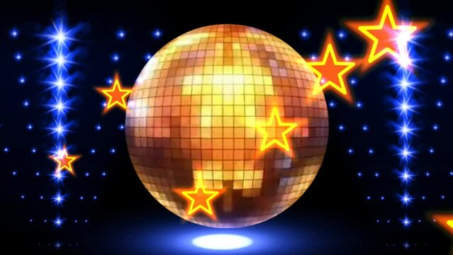 disco ball with lights dj vj loop