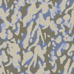 Vector Animal Skin Design. Cheetah Spots Watercolor Repeat. Wildlife Texture. Blue Luxury Cheetah Dots. Vector Animal Leather Seamless Paint. Tropical Modern Fabric. Watercolor Tie Dye Pattern.