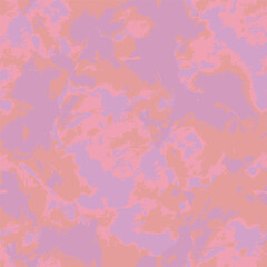 Vector Tie Dye Seamless. Pink Abstract Texture. Space Dye Texture. Seamless Hand Drawn Artistic Print. Batik Brush. Lilac Dirty Art Design. Watercolor Design. Trendy Summer Ethnic Texture.